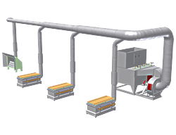 SOLUTION LINE - Centralized suction systems with water depuration - Water Line - Centroventilazione Srl